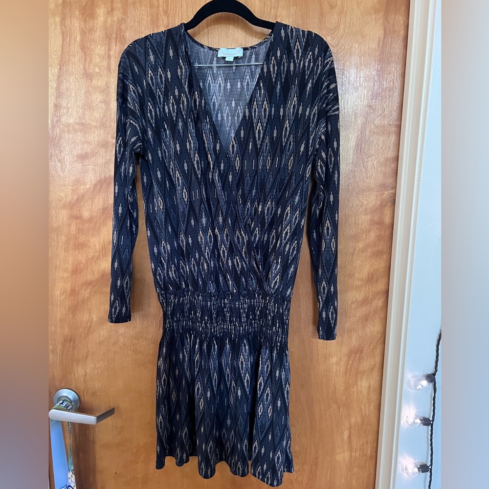 Veronica M. Long Sleeve V-Neck Dress